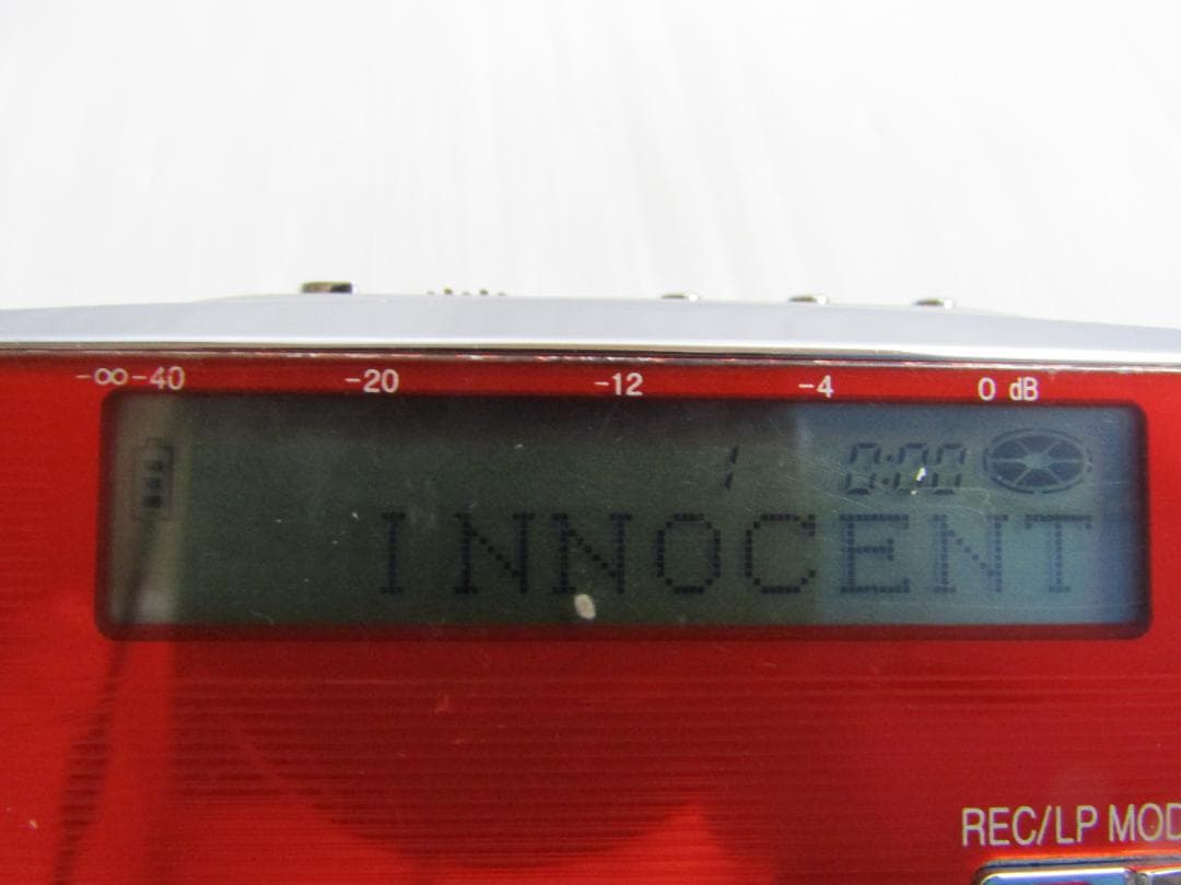 A3338 Panasonic SJ-MR230-R レッド ポータブルMD