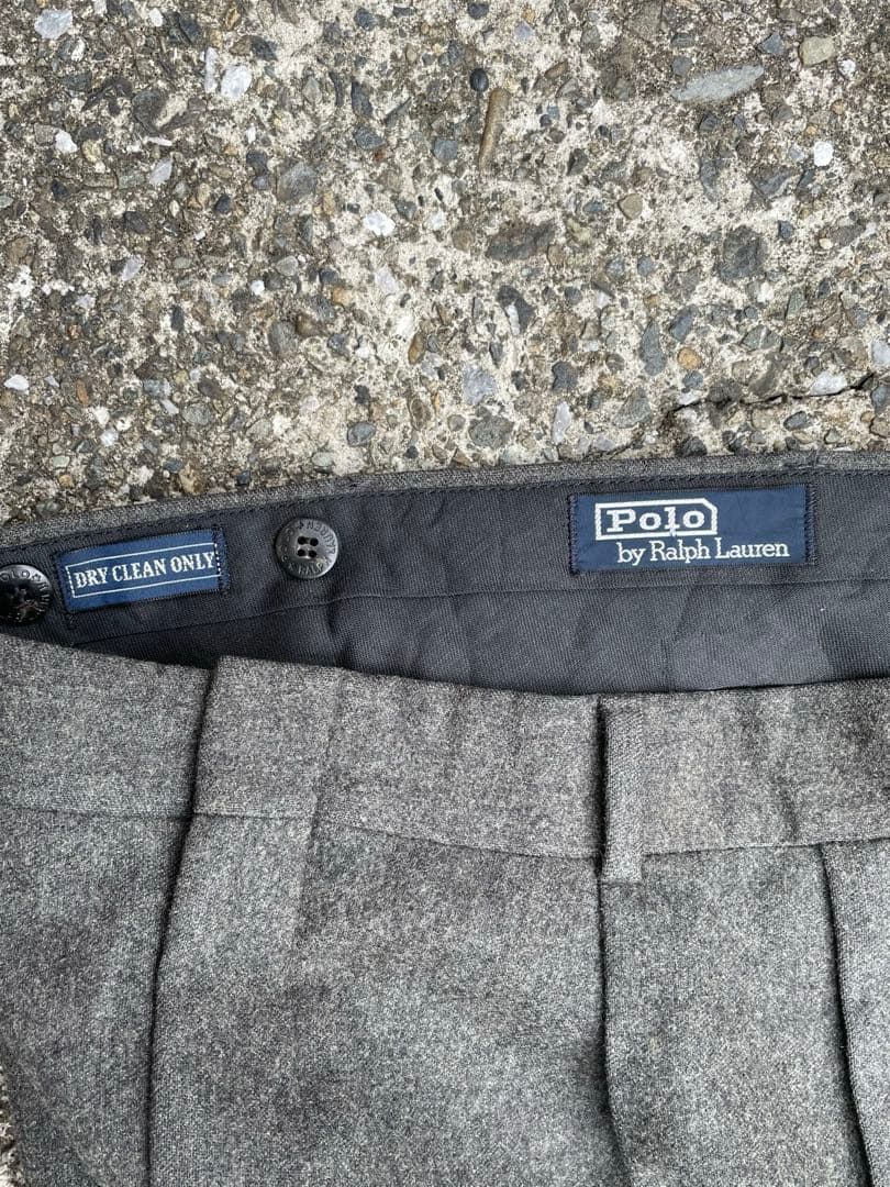 パンツ 80s polo by Ralph lauren wide woolslacks