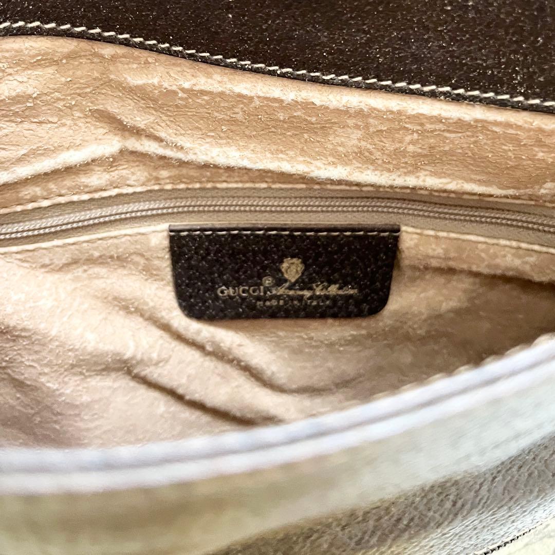 【美品✨】GUCCI グッチ ヴィンテージ セカンドバッグ インターロッキング