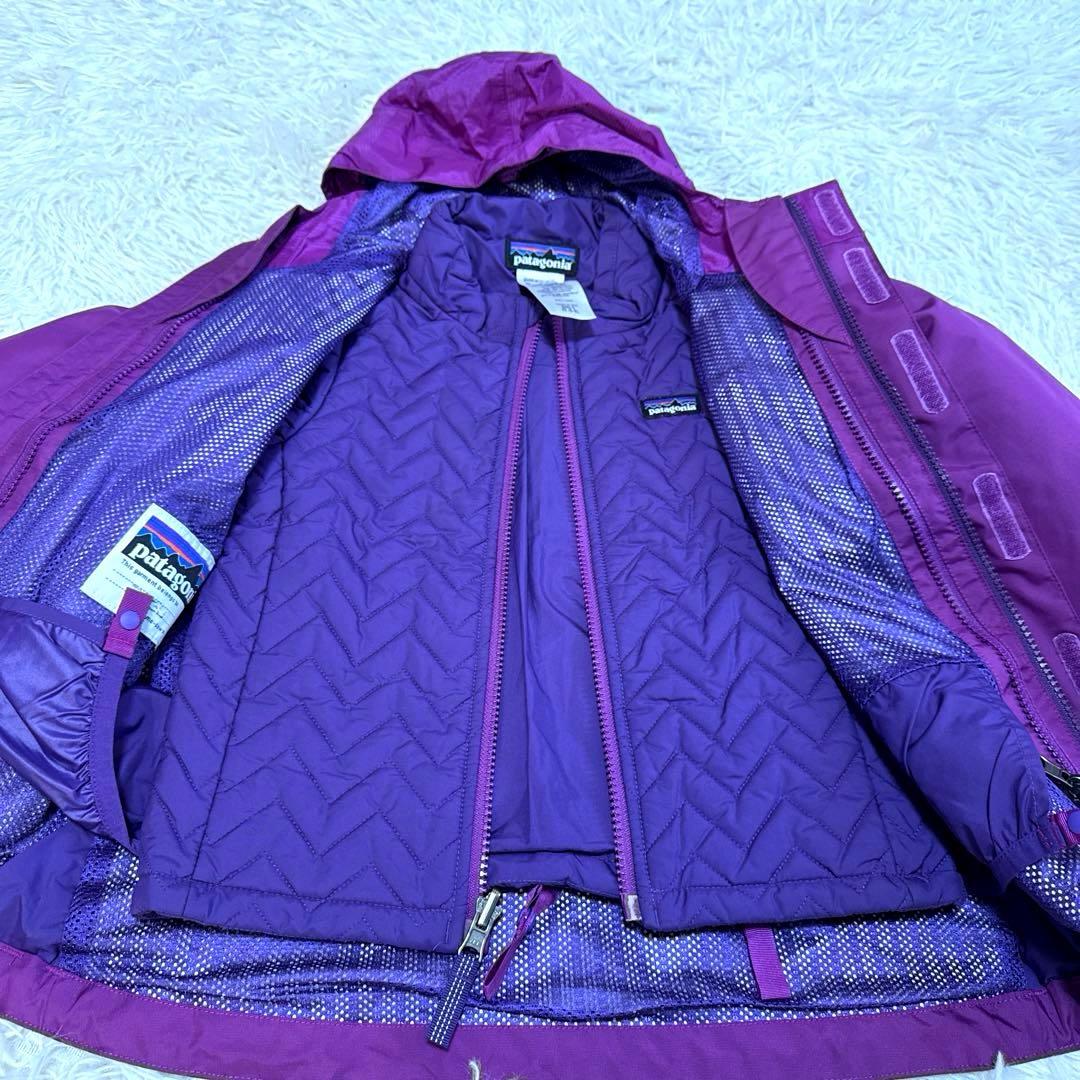 Patagonia パタゴニア　キッズスキーウェア3点セットパープルXS 5-6
