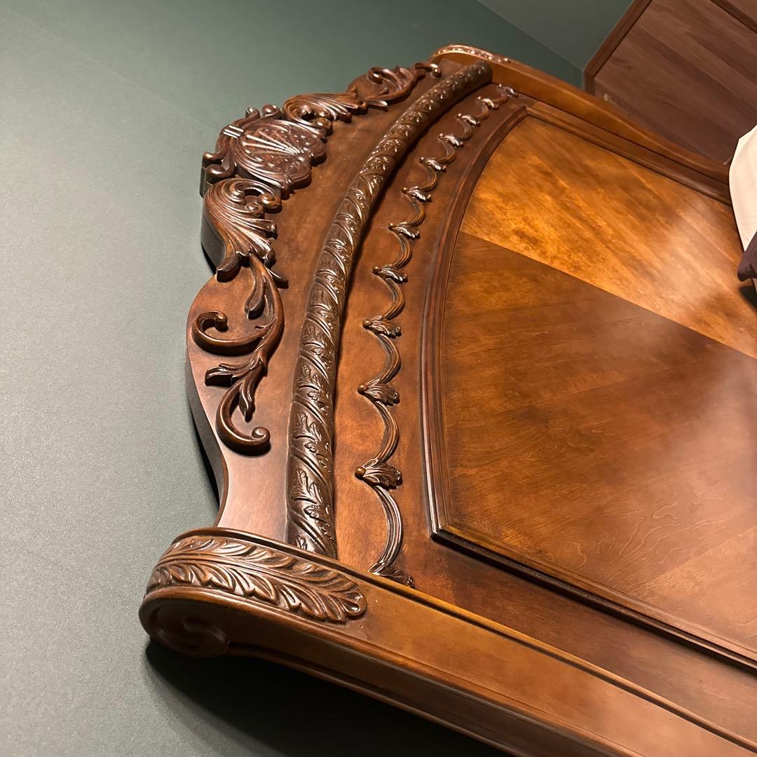 [直接取引8/29]最終値下げ木製クイーンベッドフレーム