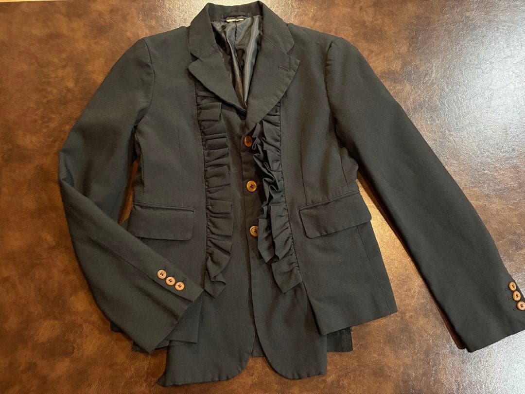 【美品】COMME des GARÇONS フリルテーラードジャケット
