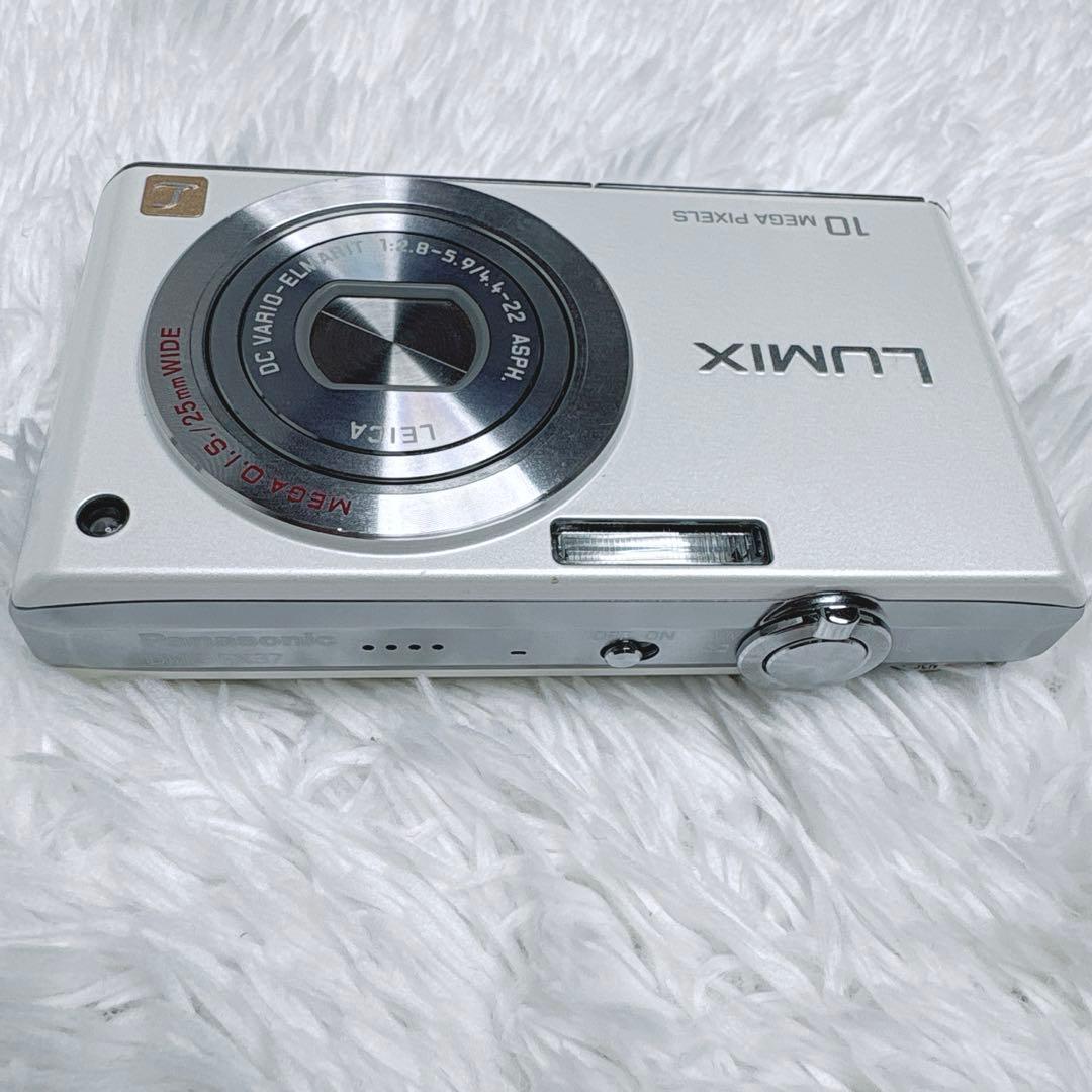 【動作品】Panasonic LUMIX デジカメ DMC-FX37 ホワイト