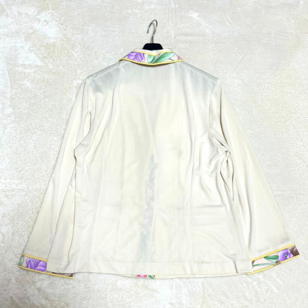 タグ付 レオナール カンカン トリム 大きいサイズ ジャケット 羽織り LL