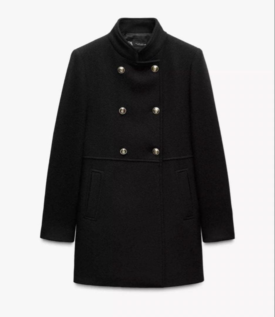 美品☆ZARA ダブルブレストコート XS