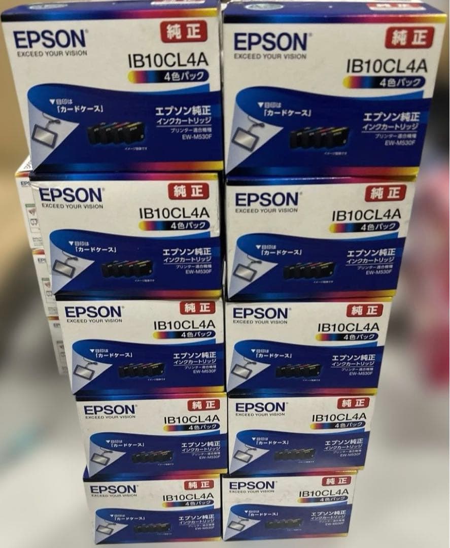 エプソン 純正 インクカートリッジ カードケース IB10CL4A 10点