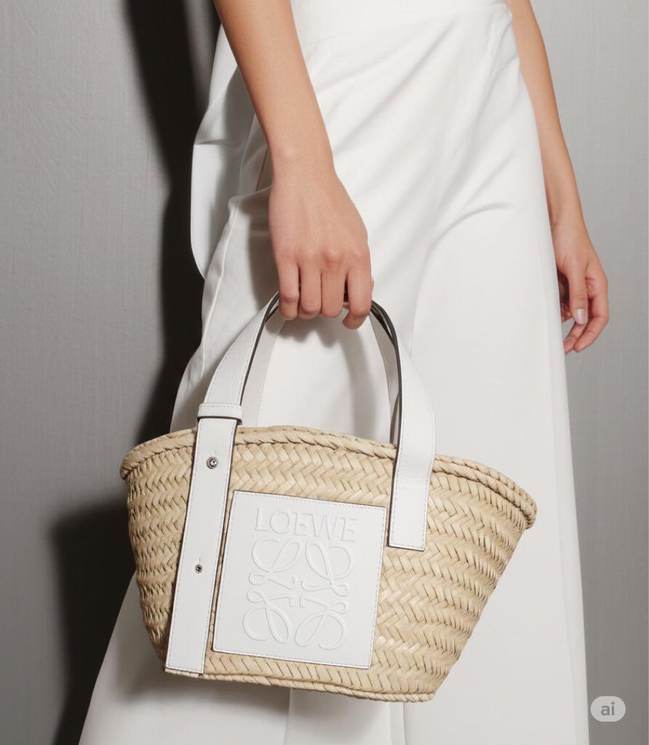 【正規品・美品】LOEWE ロエベ かごバッグ スモール（ホワイト）