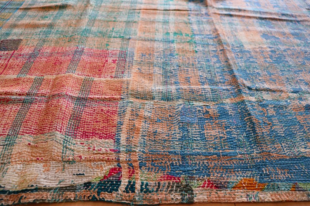 オールドラリーキルトラグ