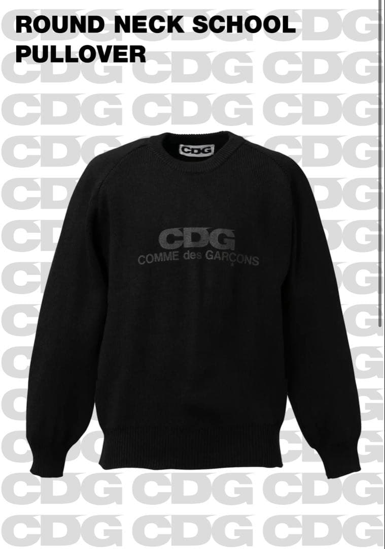 CDG コムデギャルソン ROUND NECK SCHOOL PULLOVER