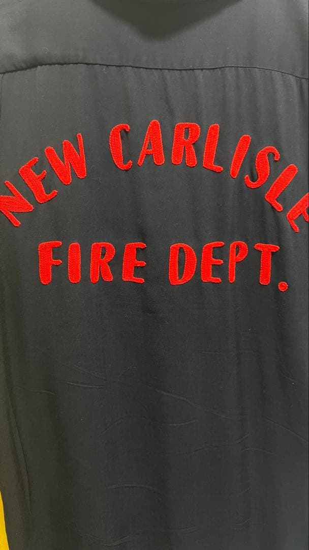 レーヨンボーリングシャツ50s〜60sビンテージ雰囲気系モノトーン