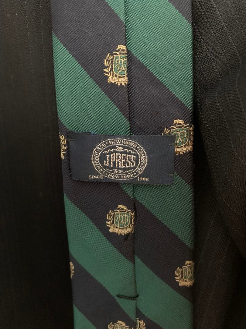 ジェイプレス　フォーマルスーツ上下　150cm 濃紺　ストライプ　ネクタイ付