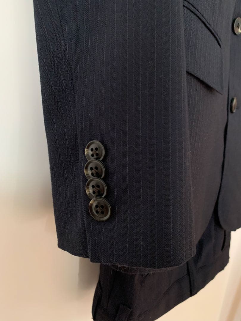 ジェイプレス　フォーマルスーツ上下　150cm 濃紺　ストライプ　ネクタイ付