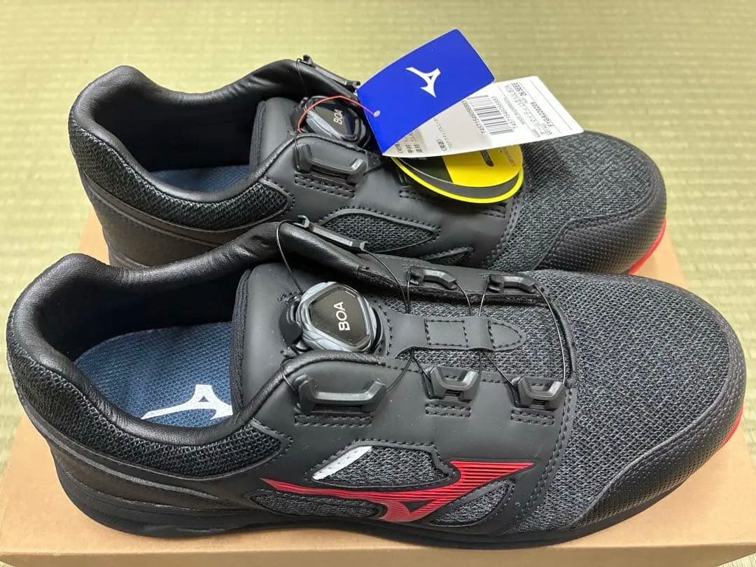Mizuno BOA 安全靴 ブラック/レッド