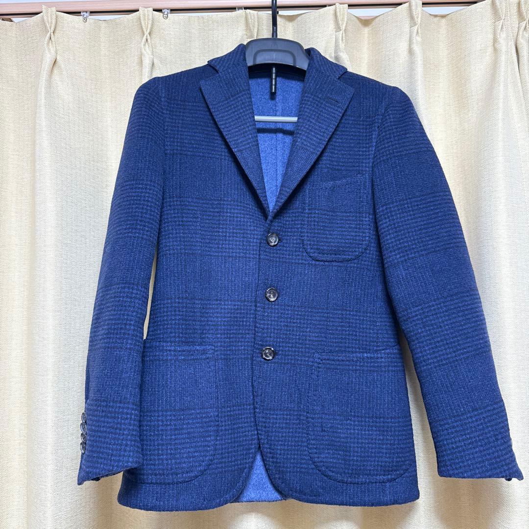 Cesare Attolini ネイビー テーラードジャケット TG 42