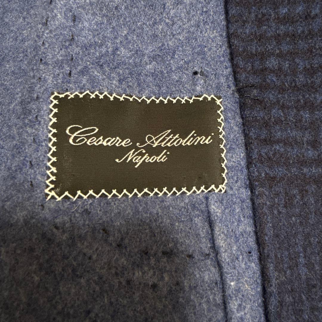 Cesare Attolini ネイビー テーラードジャケット TG 42