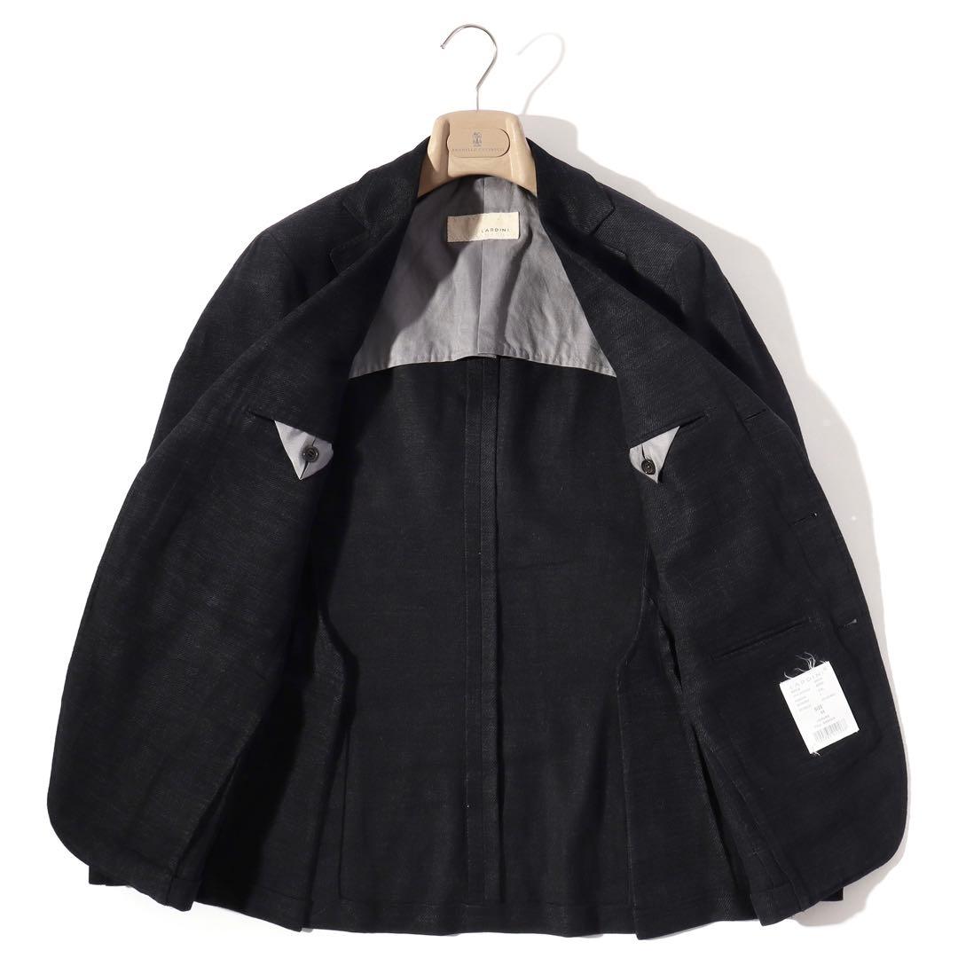 LARDINI ラルディーニ テーラード ジャケット ブラック 44 S〜M
