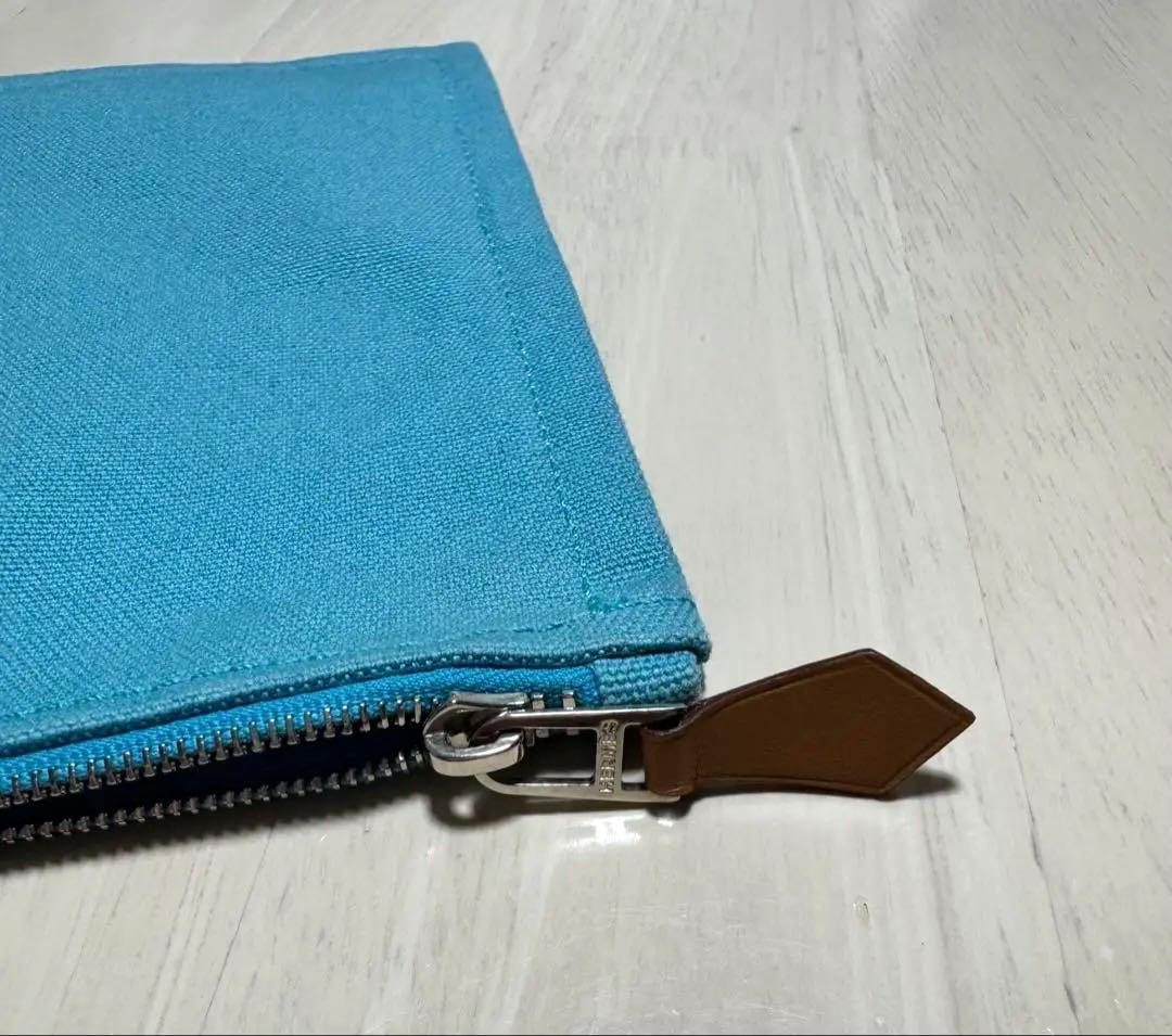 新春セール！　HERMES ヨッティング　フラット　GM　キャンバス　ポーチ
