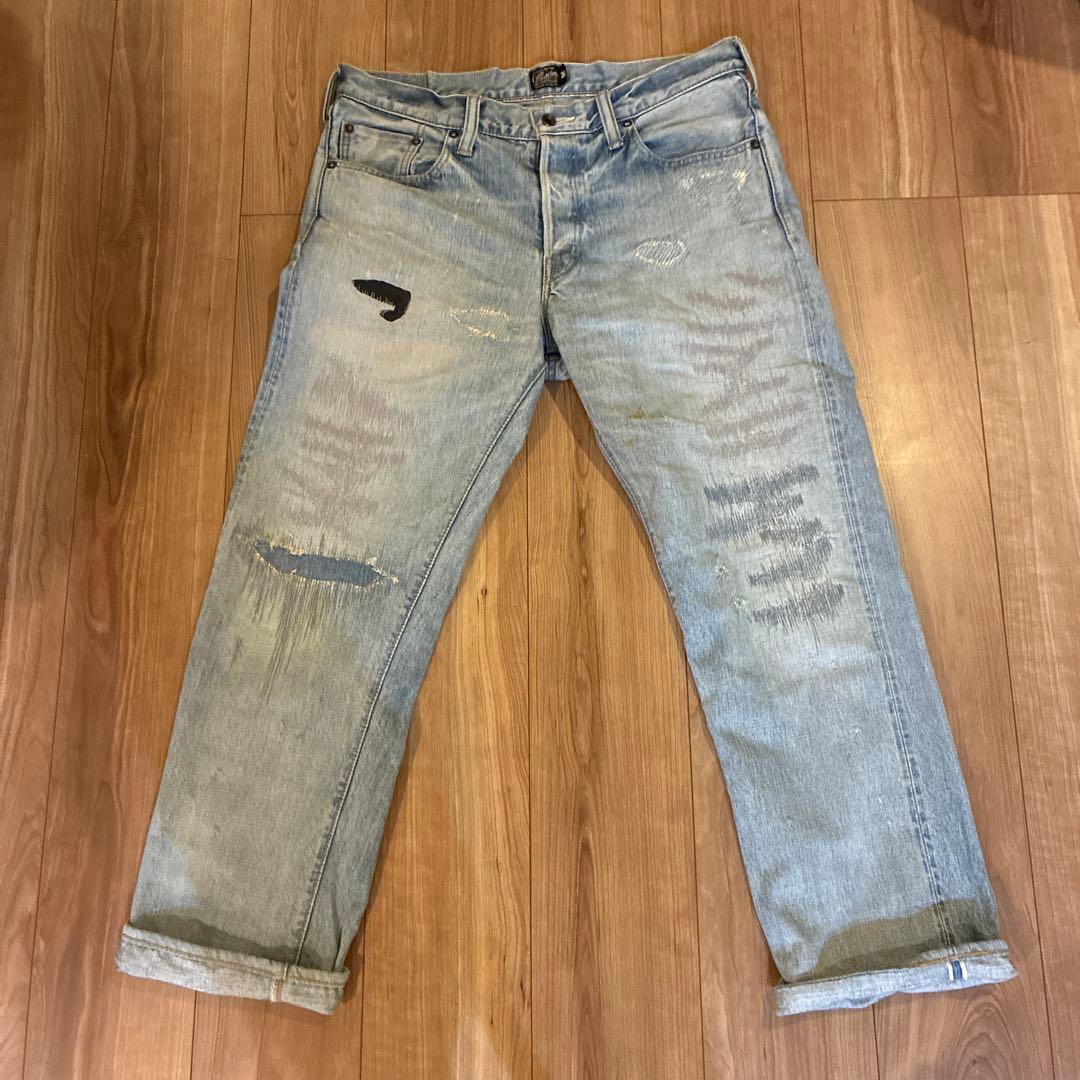 cootie デニム　リペア　ダメージ　34 36 Ｌ　ＸＬ②