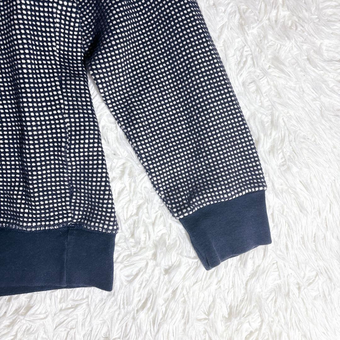 希少 美品 XL メゾンキツネ トリコロールフォックス ドット スウェット 紺