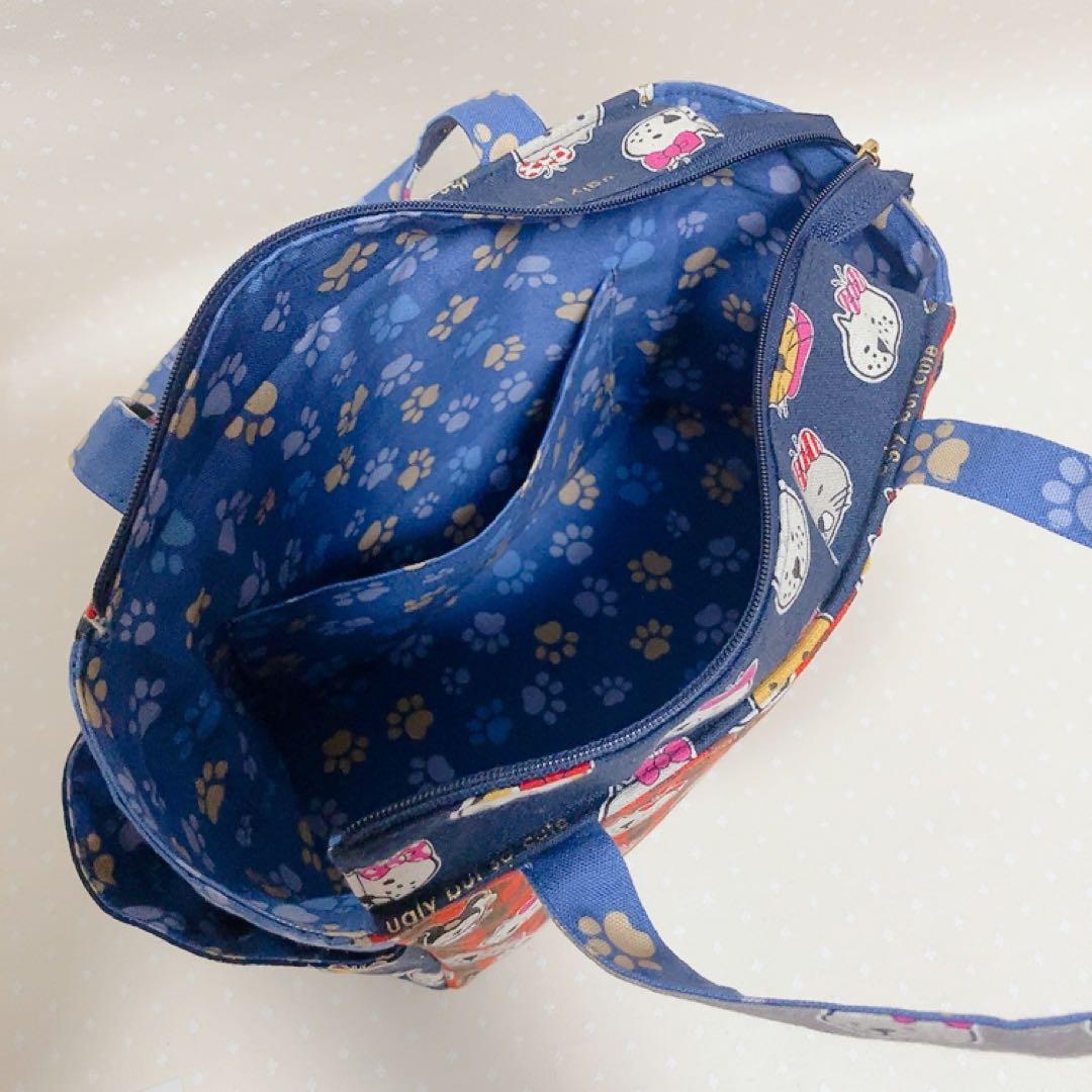 チャッピー。 A4サイズ トートバッグ ポーチ ねこ生地パッチワーク