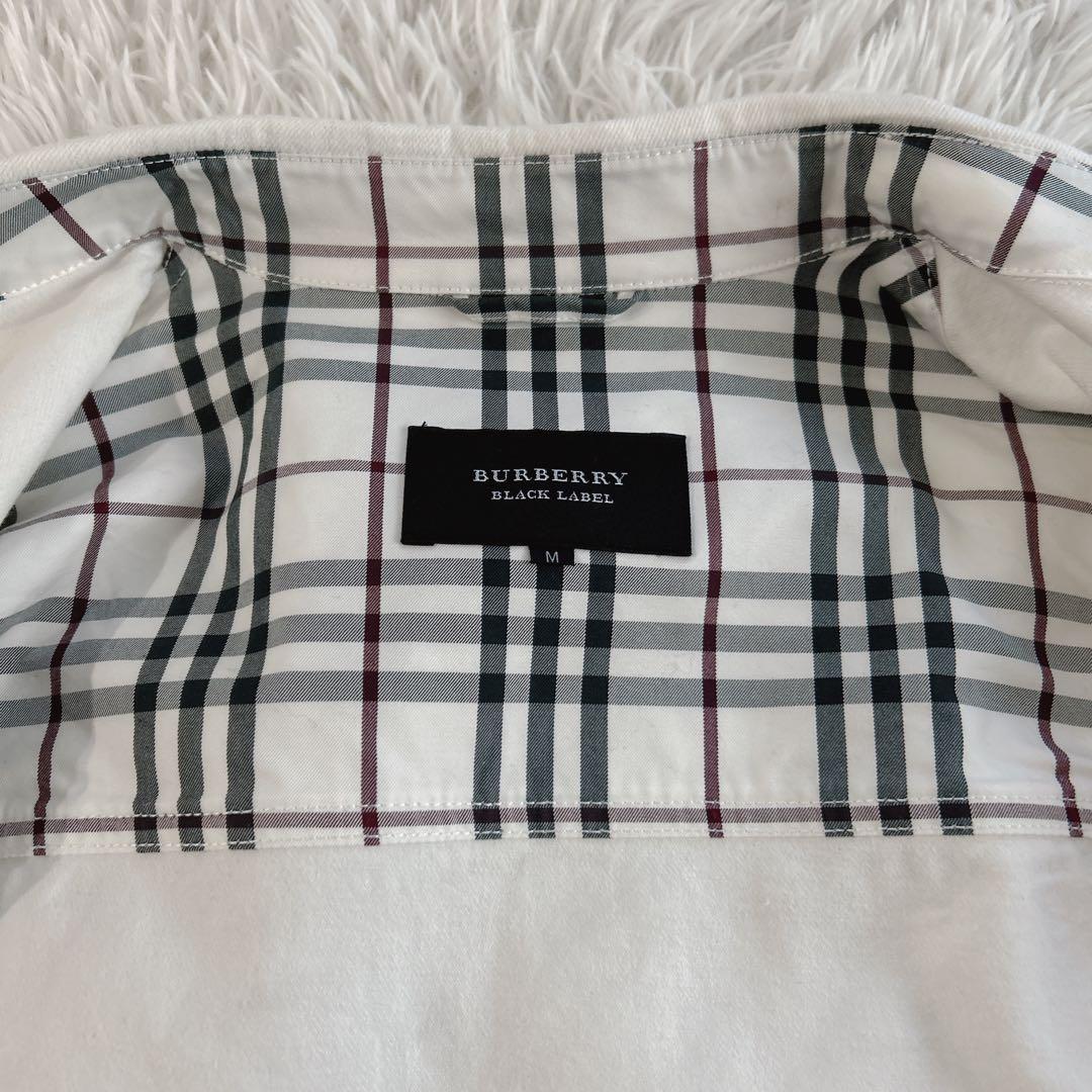美品✨ バーバリーブラックレーベル デニムジャケット ノバチェック 白 M