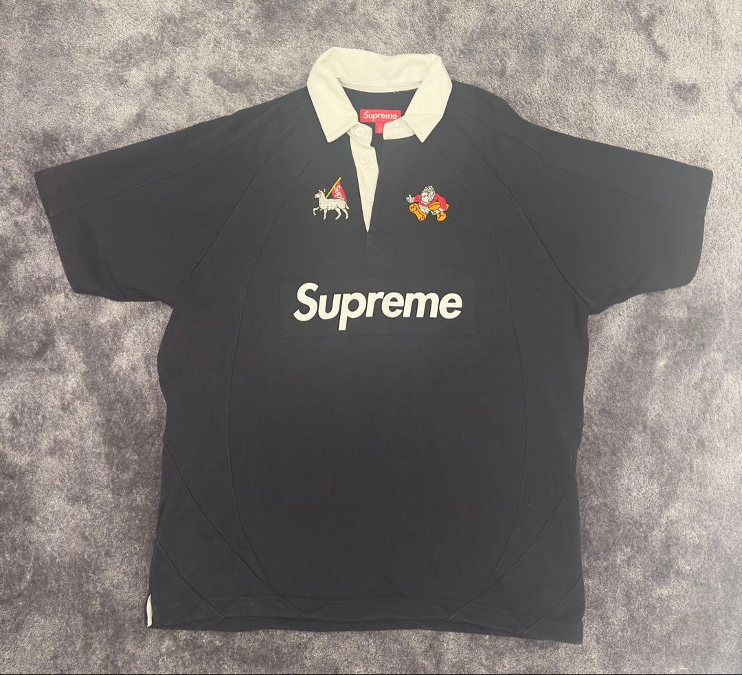 Supreme ポロシャツ M 黒