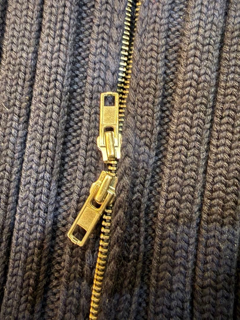 11FW マルジェラドライバーズニット ネイビーSサイズ