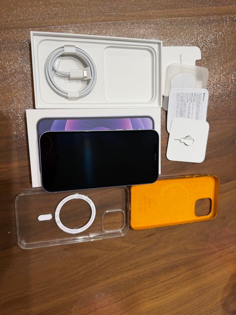 Apple iPhone 12 パープル　64GB 本体とケース+α付き