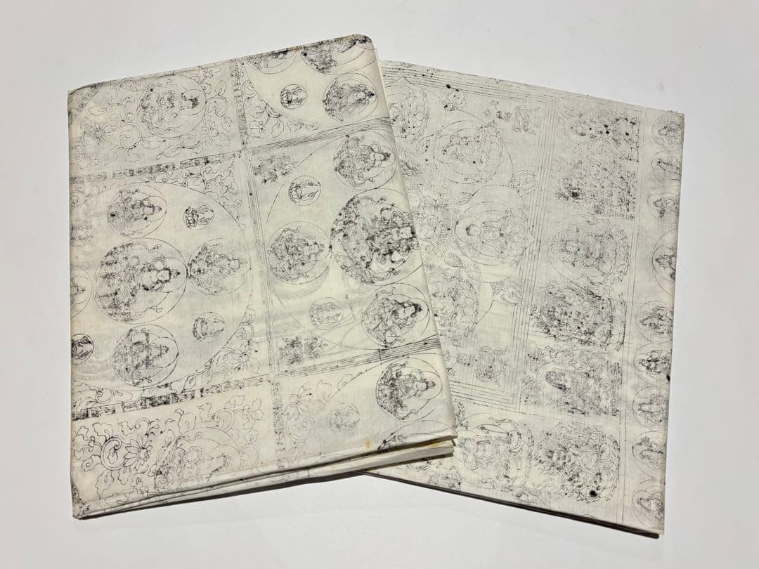 大型木版画「両界曼荼羅」妙法院門跡蔵版印 2枚|真言宗 天台宗 密教 仏教美術