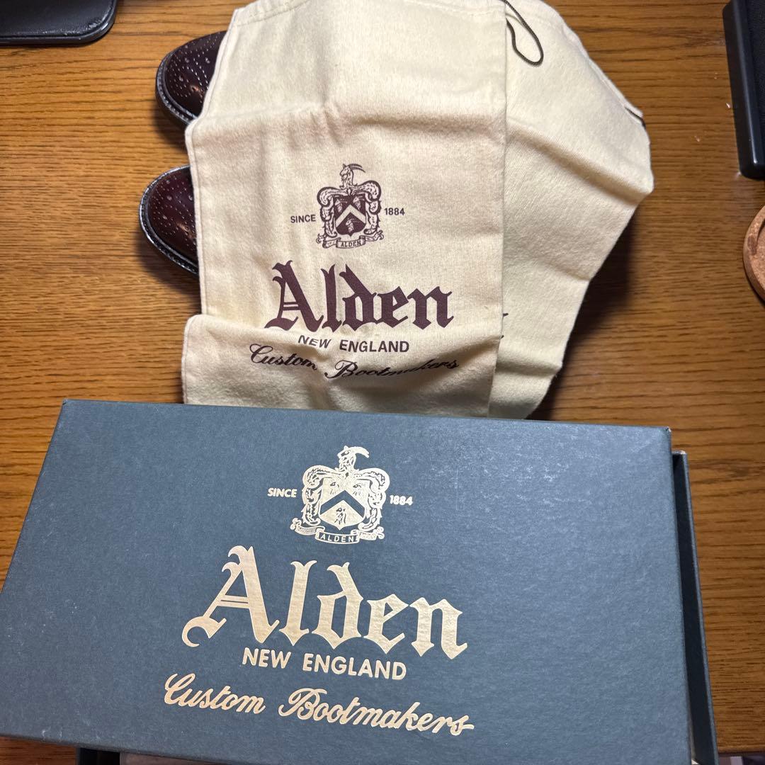【極美品】Alden オールデン975 ロングウィングチップ8D コードバン