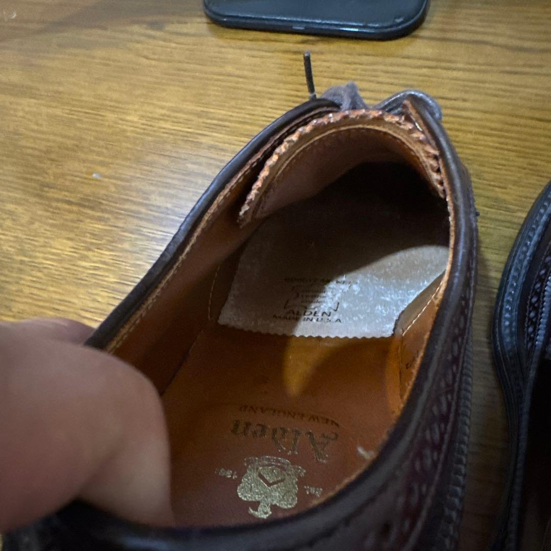 【極美品】Alden オールデン975 ロングウィングチップ8D コードバン