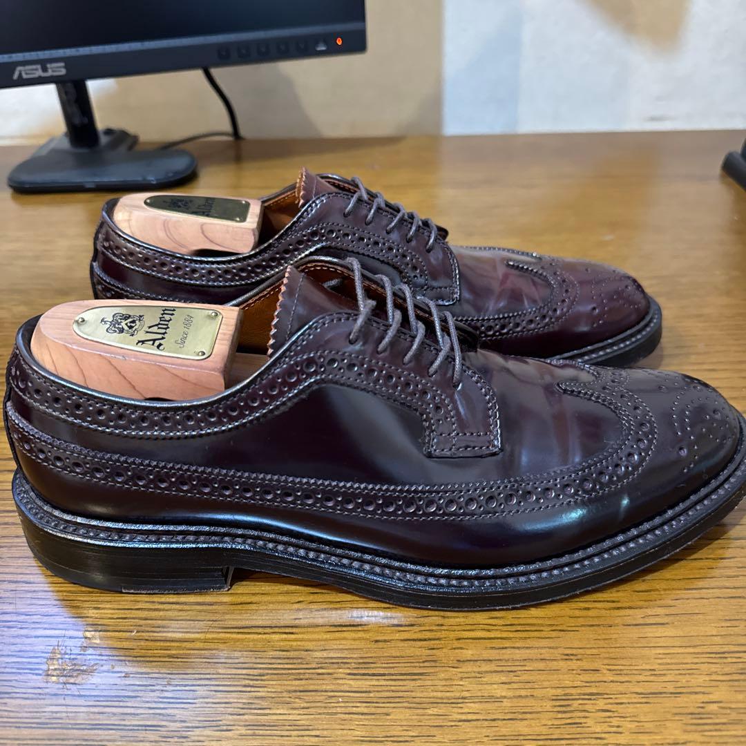 【極美品】Alden オールデン975 ロングウィングチップ8D コードバン