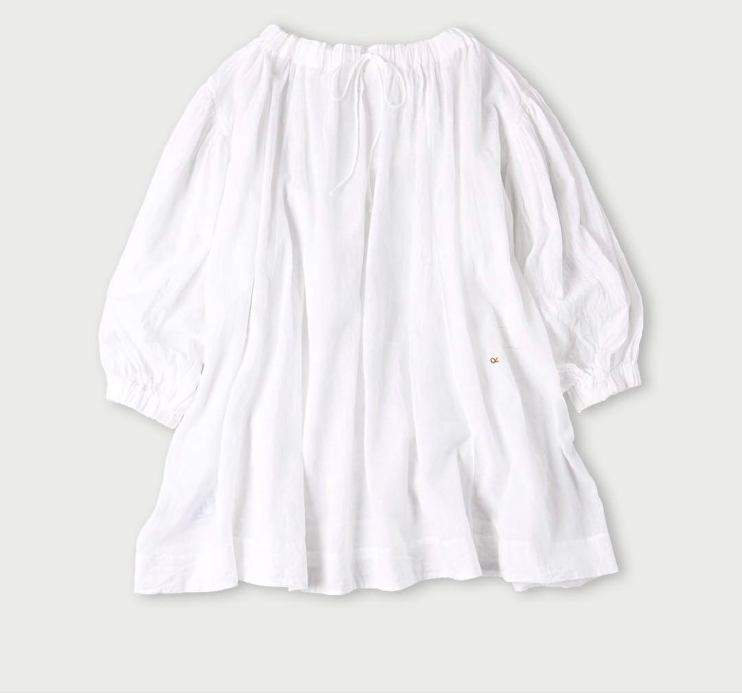 45Rpm ガーゼのシャーリングチュニックブラウス