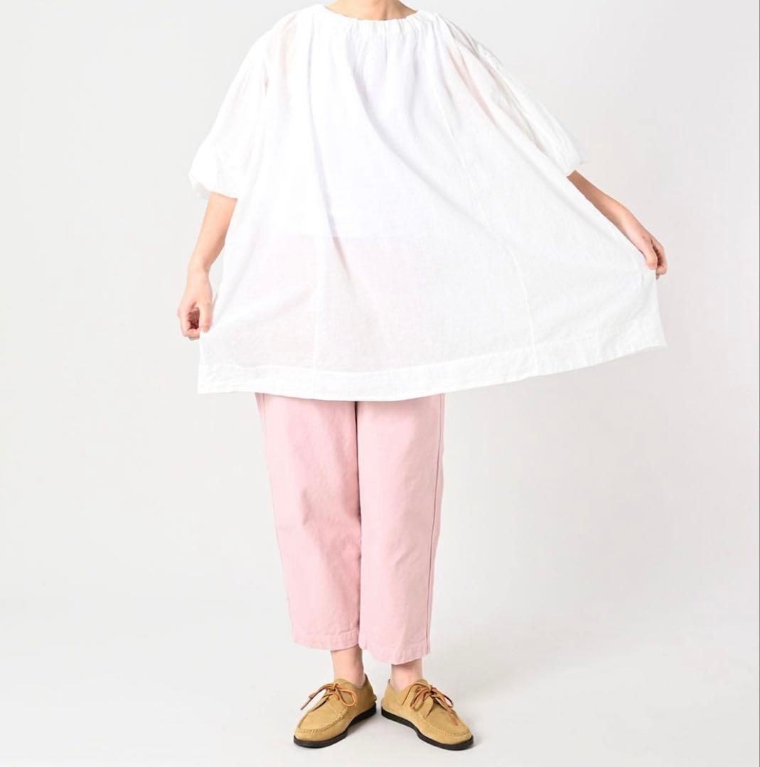 45Rpm ガーゼのシャーリングチュニックブラウス