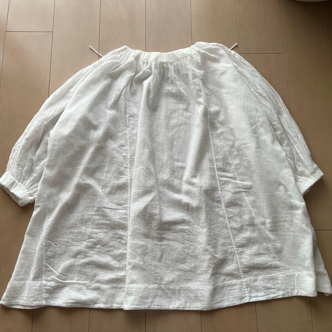45Rpm ガーゼのシャーリングチュニックブラウス