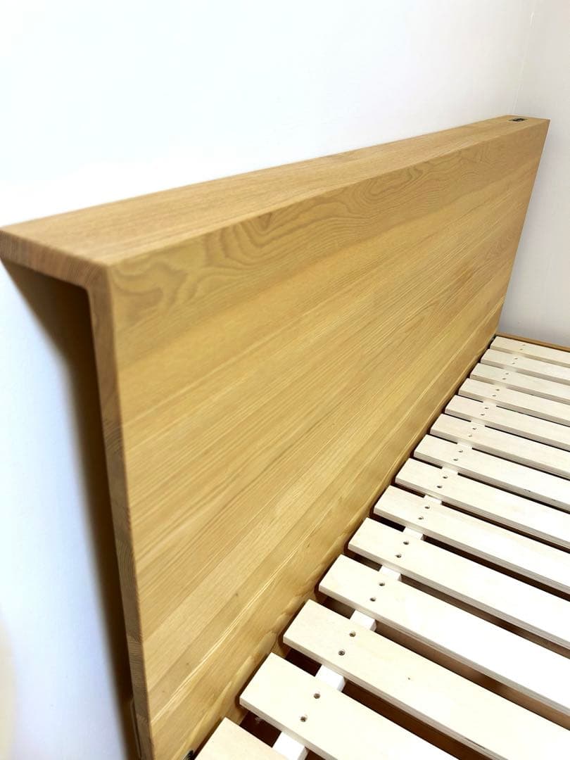 無垢ベッドフレーム folk／NA ダブルサイズ(10/12発送)