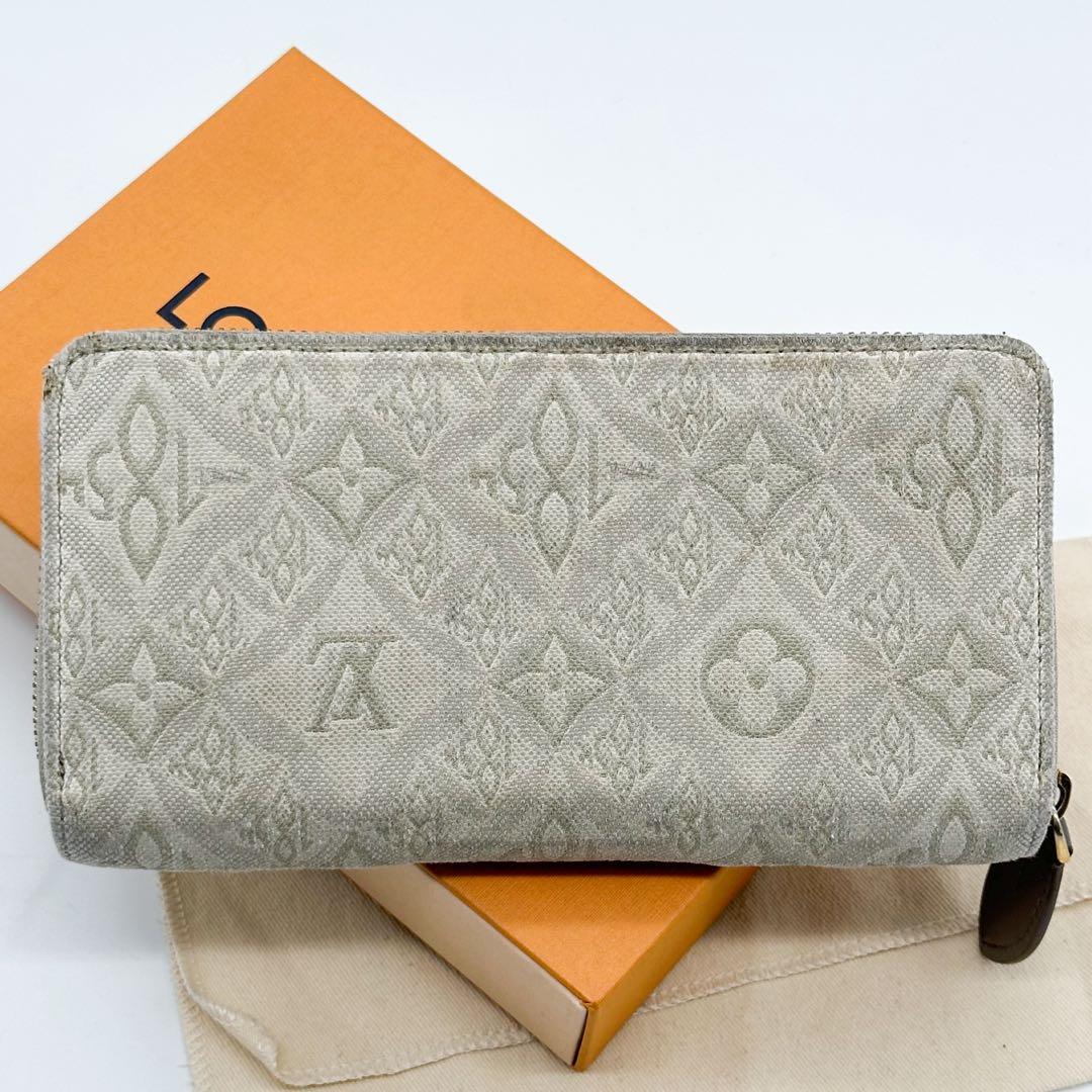 【限定品】ルイヴィトン ジッピーウォレット ジャガード モノグラム デニム