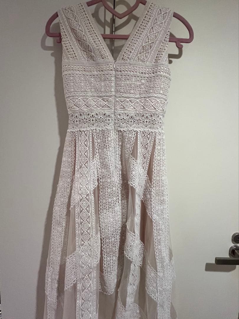 ホワイトレースマキシドレス　erukei sugar settan