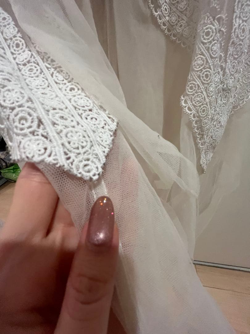 ホワイトレースマキシドレス　erukei sugar settan