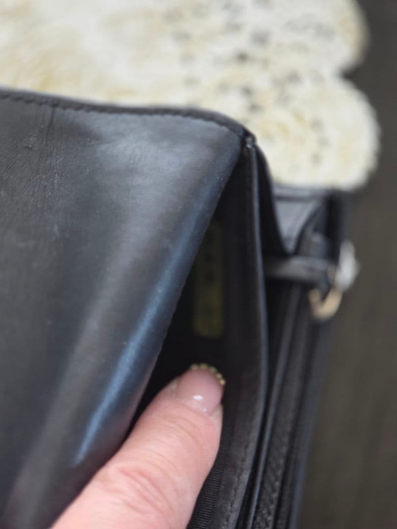 再値下げ❗CHANEL ブラックレザー 長財布