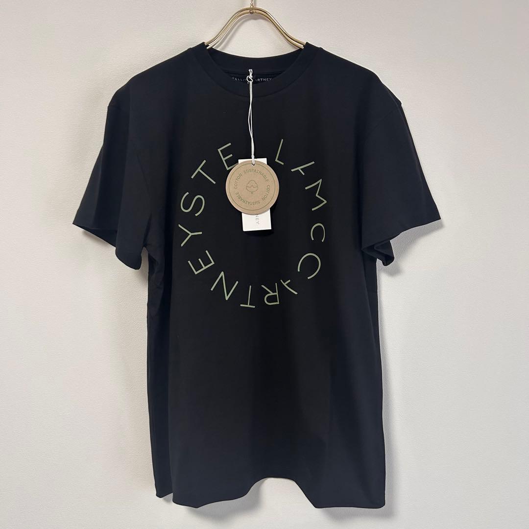 ステラマッカートニー　ブラック ロゴプリント Tシャツ　新品　未使用　タグ付