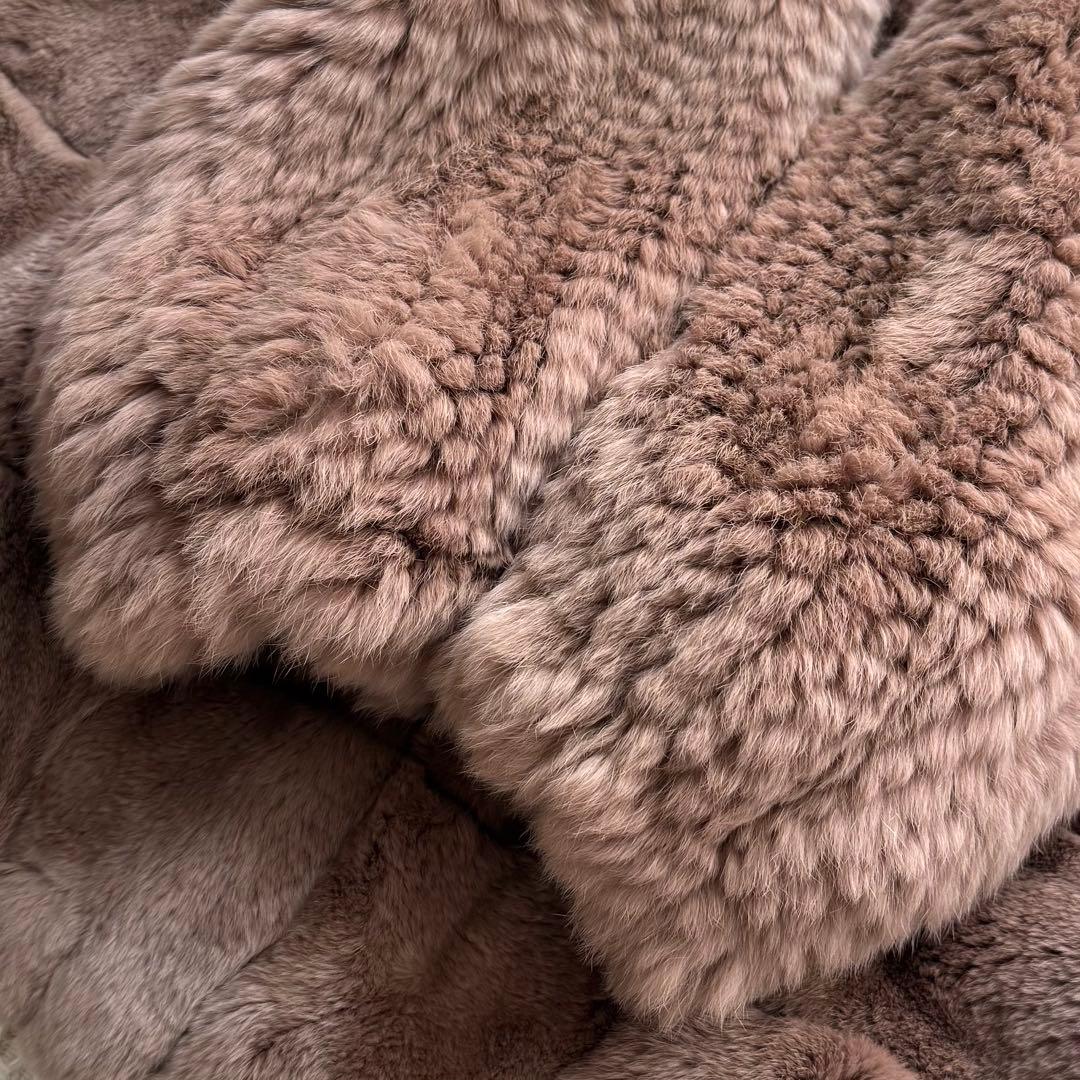 本毛皮☆グレースコンチネンタル diagram レッキスラビットファー フード