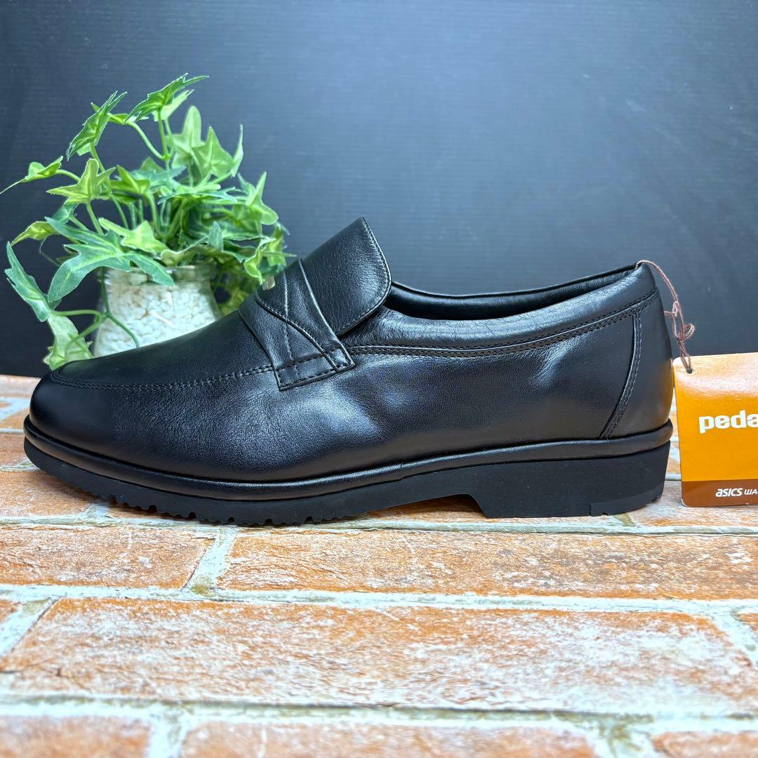 未使用✨pedala ペダラ レザースリッポン 24 ローファー ブラック 本革