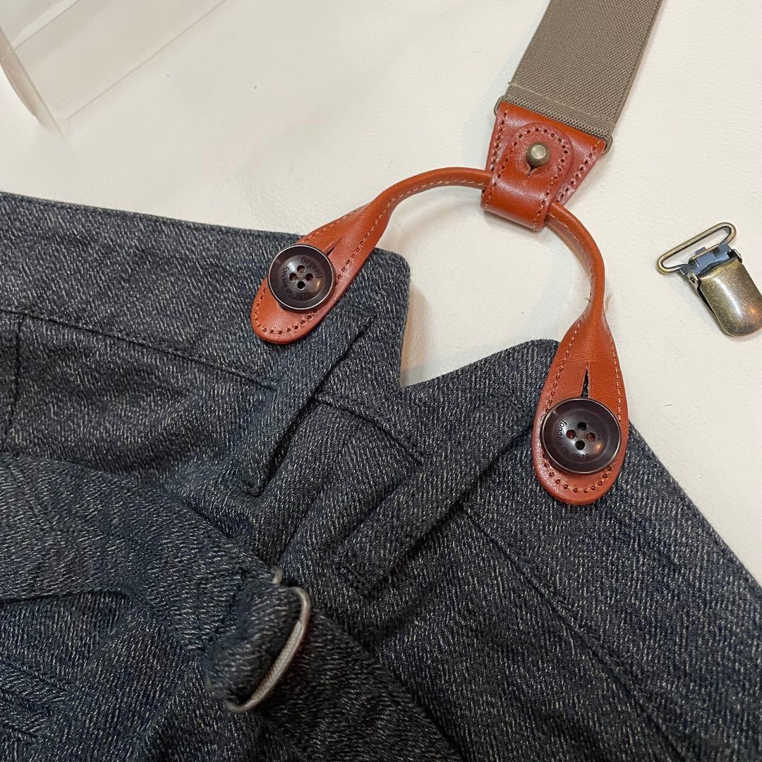 新品　オルゲイユ　ORGUEILミリタリー サスペンダー ブラウン カーキ