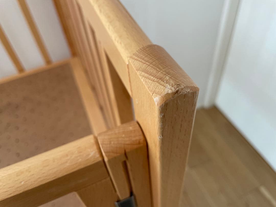 ヤマサキ　ベビーベッド ツーオープン　ハイタイプ