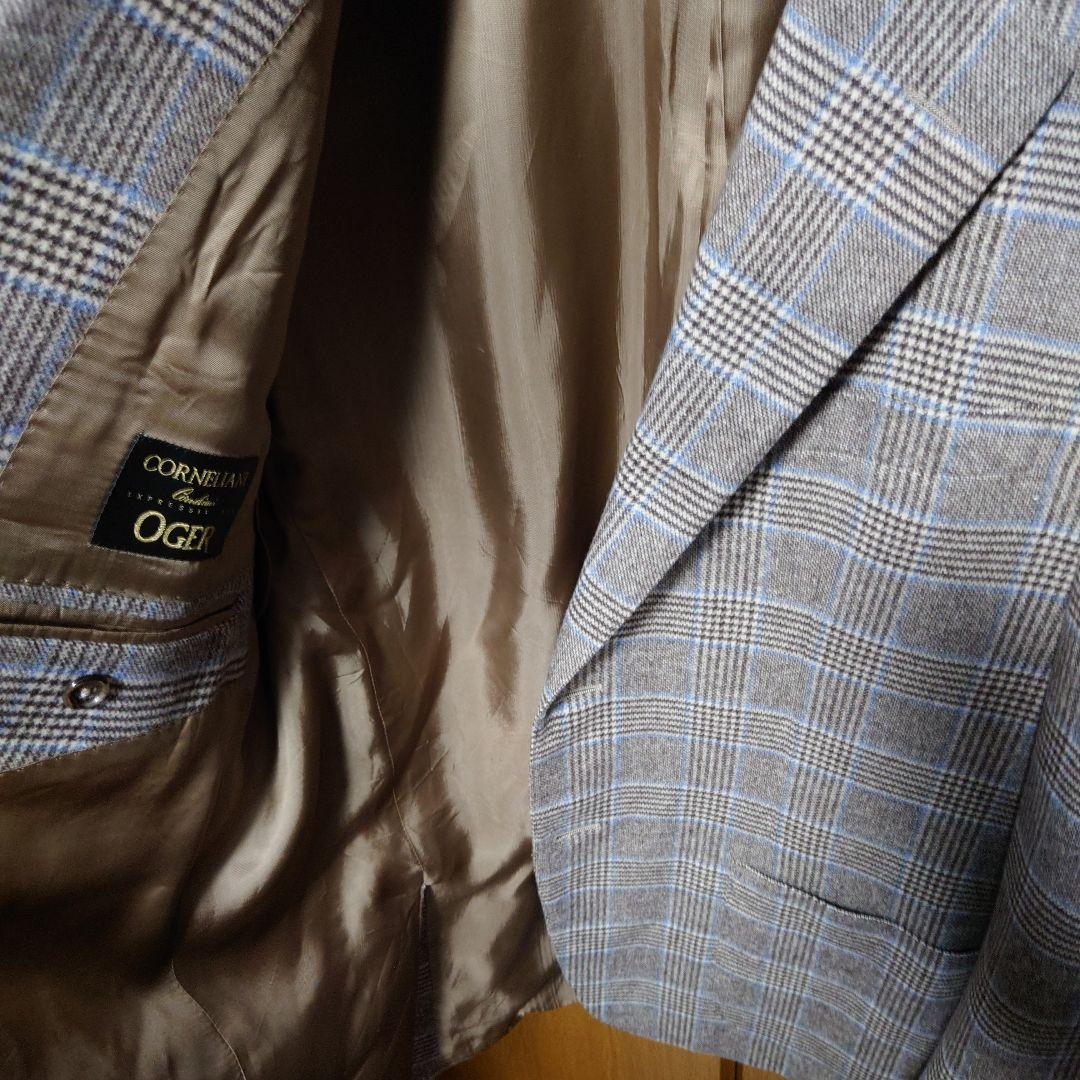 コルネリアーニ　チェック柄ジャケット　美品