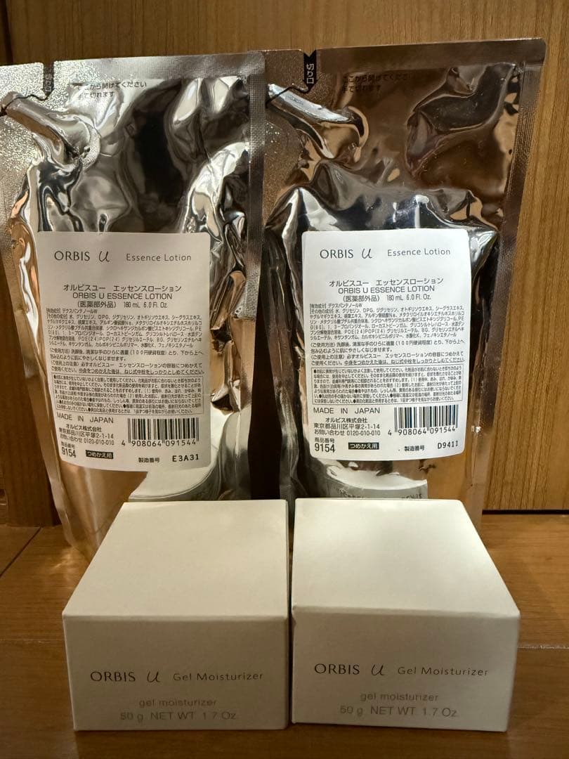 未開封ORBIS詰替4点セットローション＆ジェルモイスチャライザー オルビスユー