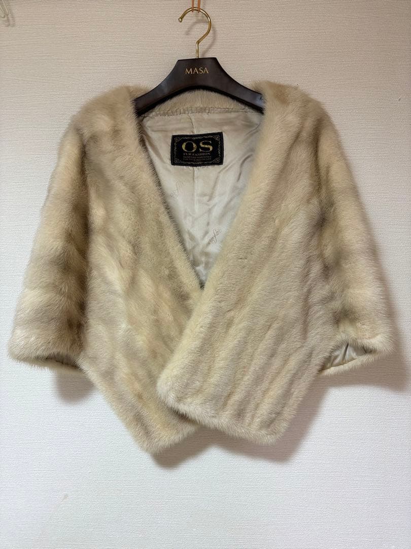 特別値下【美品】OSFURの高級ショール　クリスマス用紙袋5枚おまけ