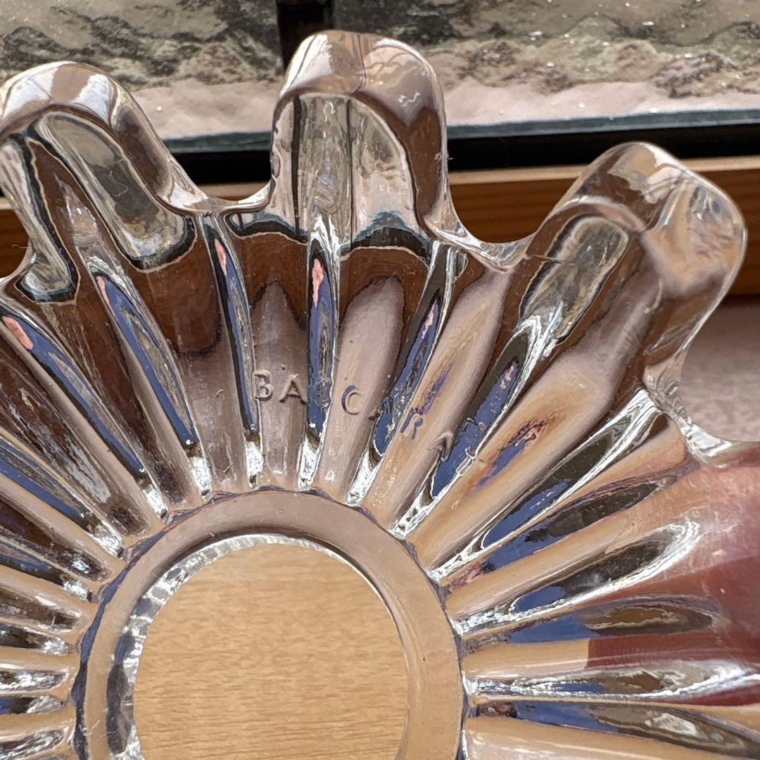 フランスアンティーク　オールドバカラ　ミニシェード　ペンダントランプ