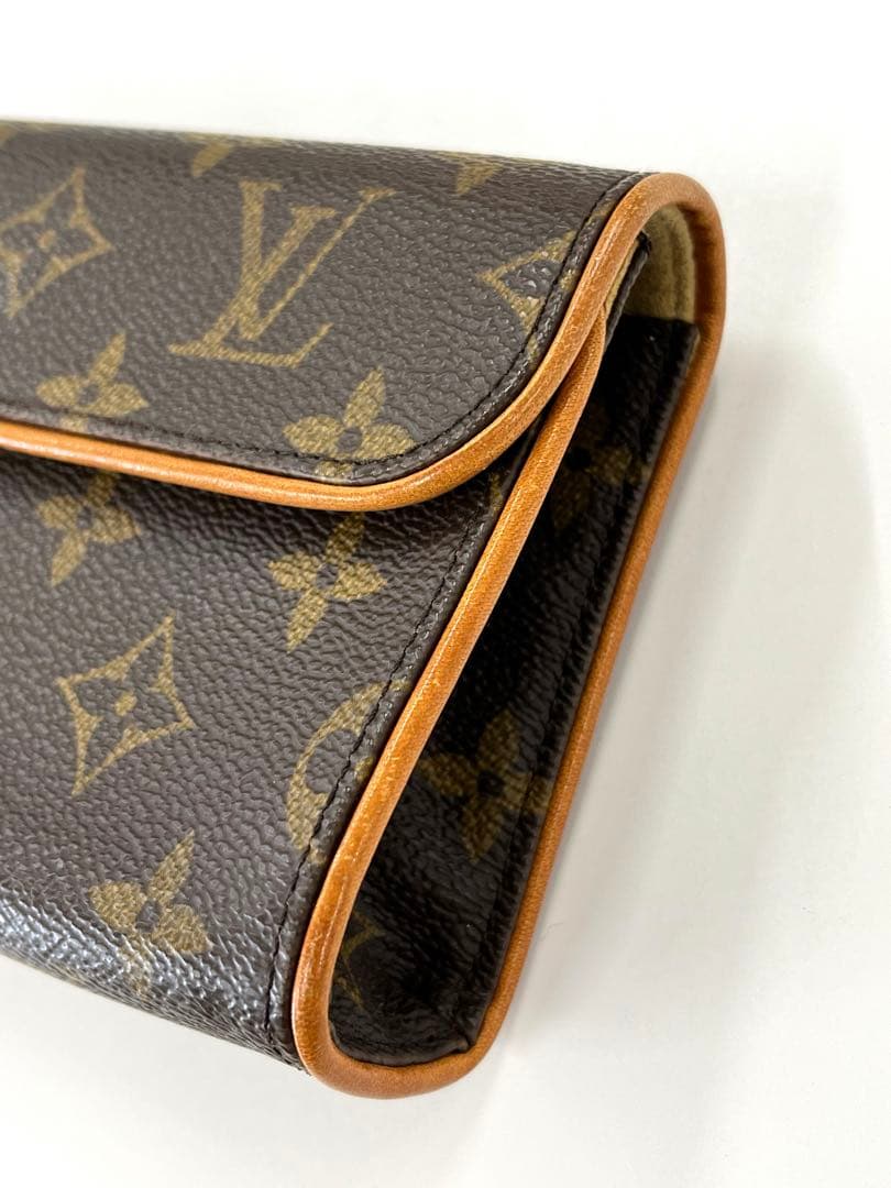 ルイヴィトン　ポシェットフロランティーヌ　ウエストバッグ　モノグラム　ブラウン